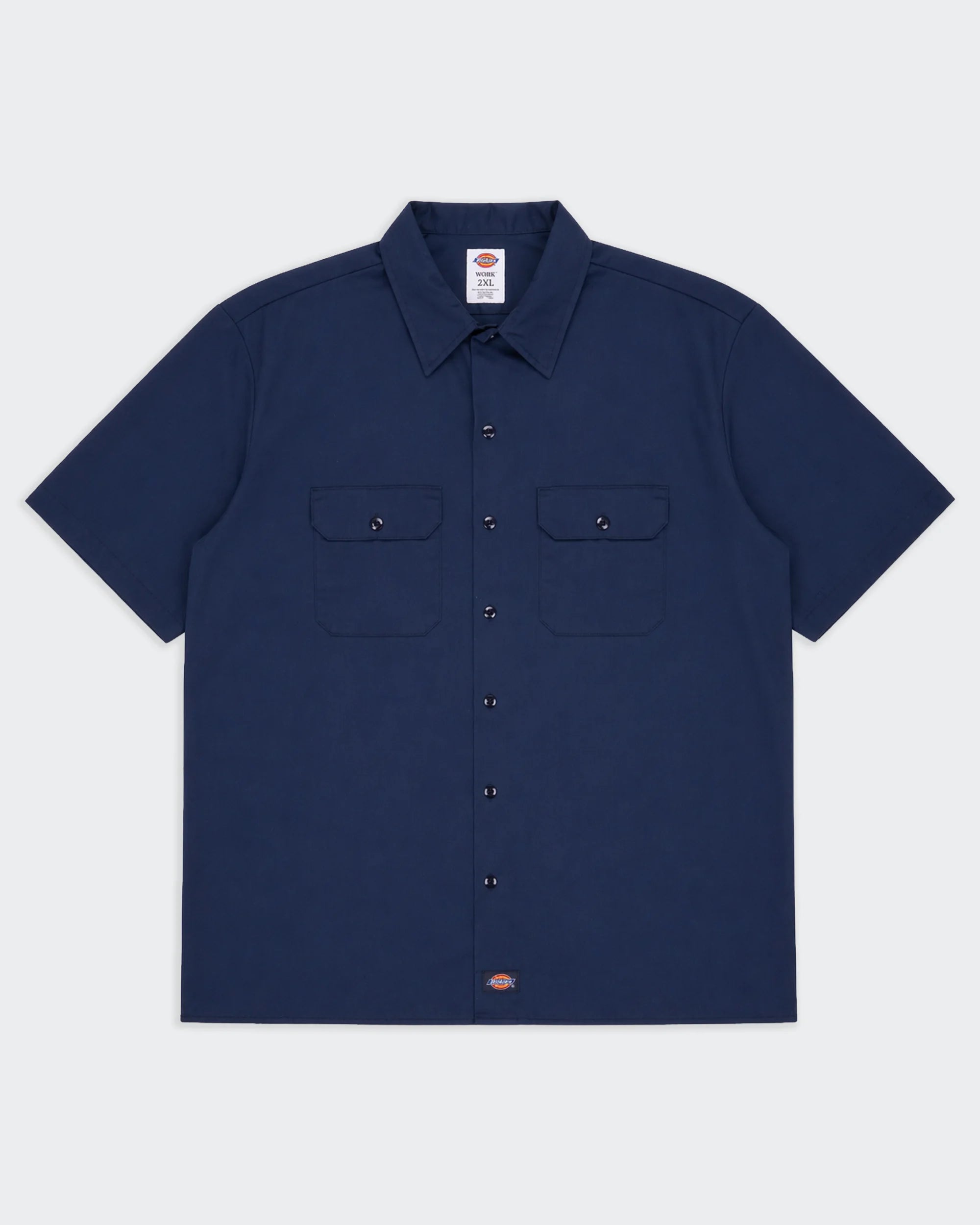 Dickies Navy Button-up Shirt - XXL