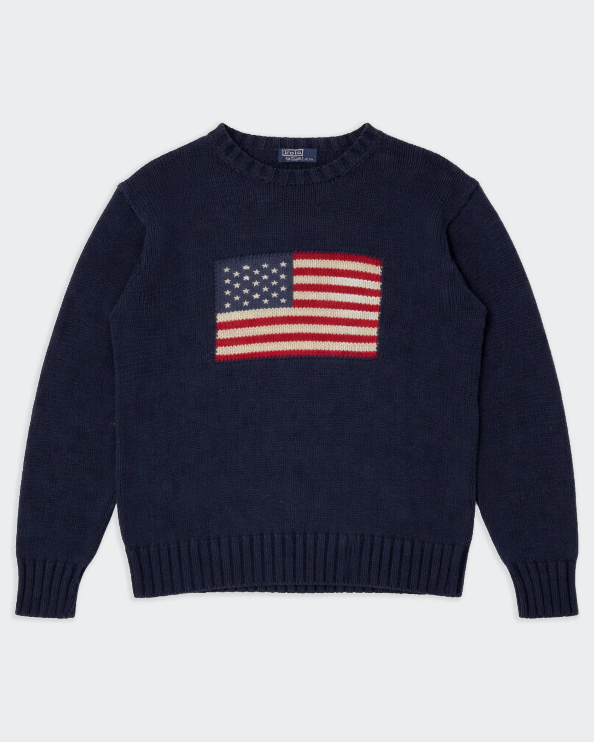 Ralph Lauren Navy Crewneck Jumper - L
