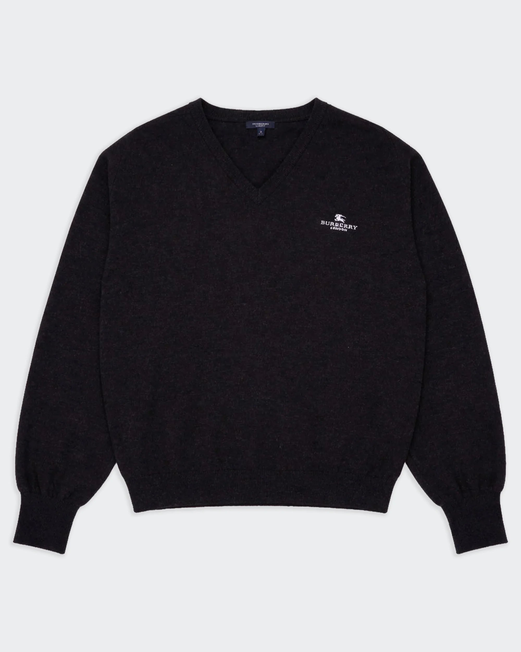 Burberry Black V-neck Jumper - XL