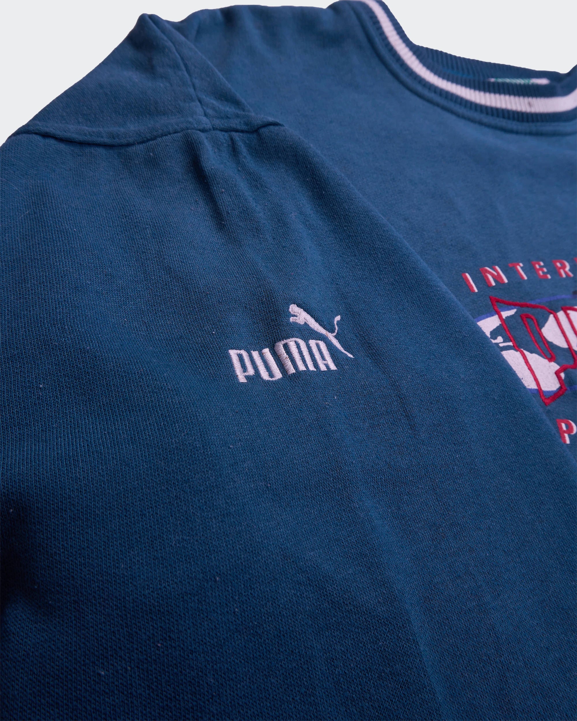 Puma Blue Crewneck Jumper - L