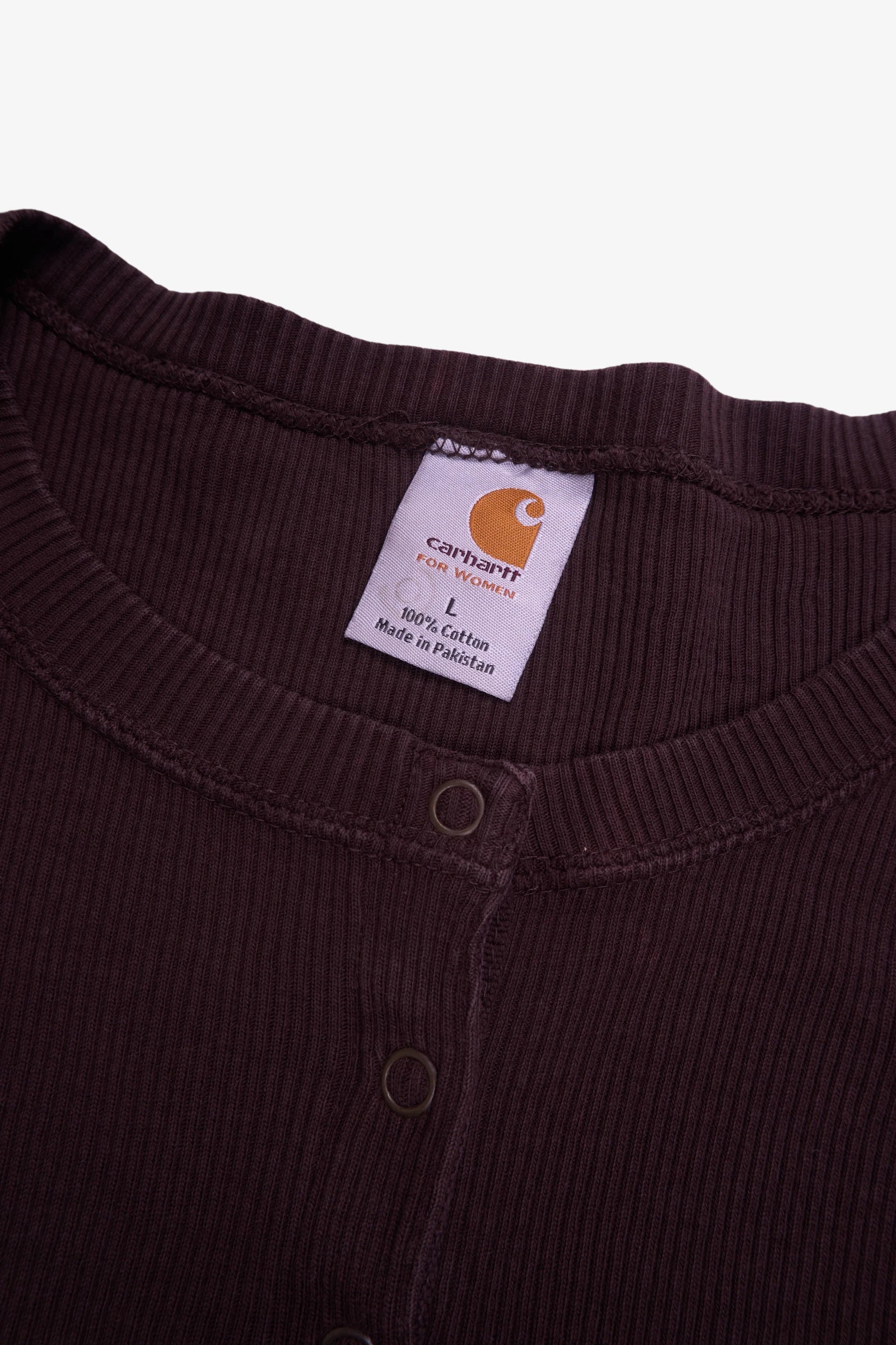 Carhartt Brown Long Sleeve T-shirt - L