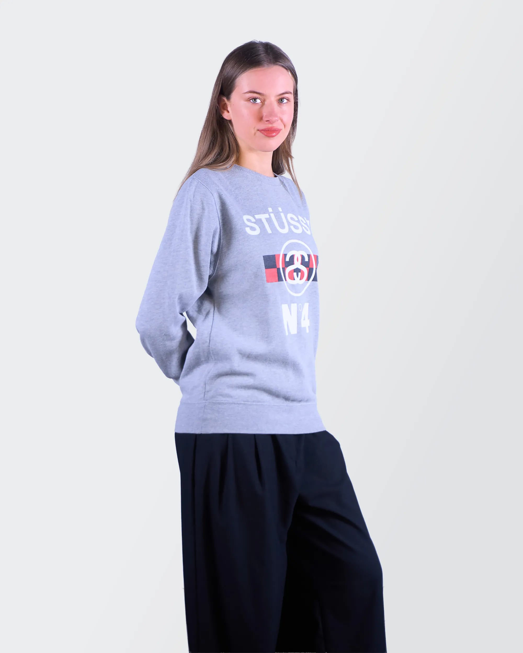 Stüssy Grey Long Sleeve T-shirt - S