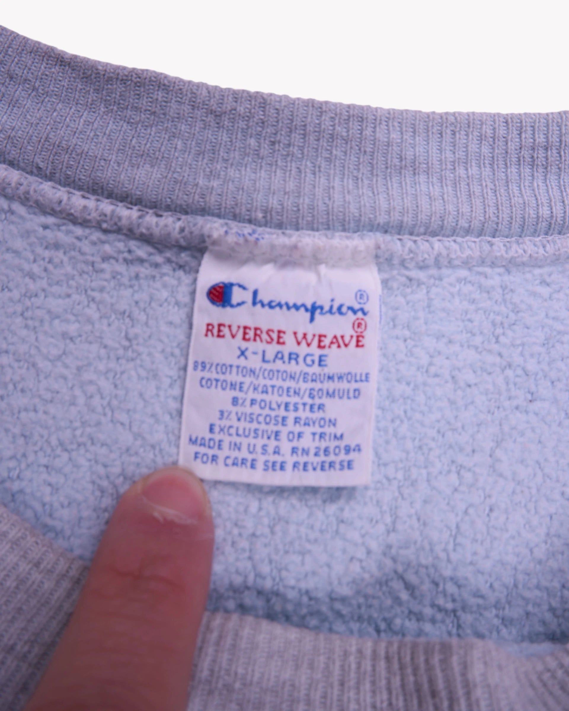 Champion White Crewneck Sweater -
