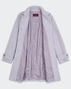 Burberry Grey Overcoat - S