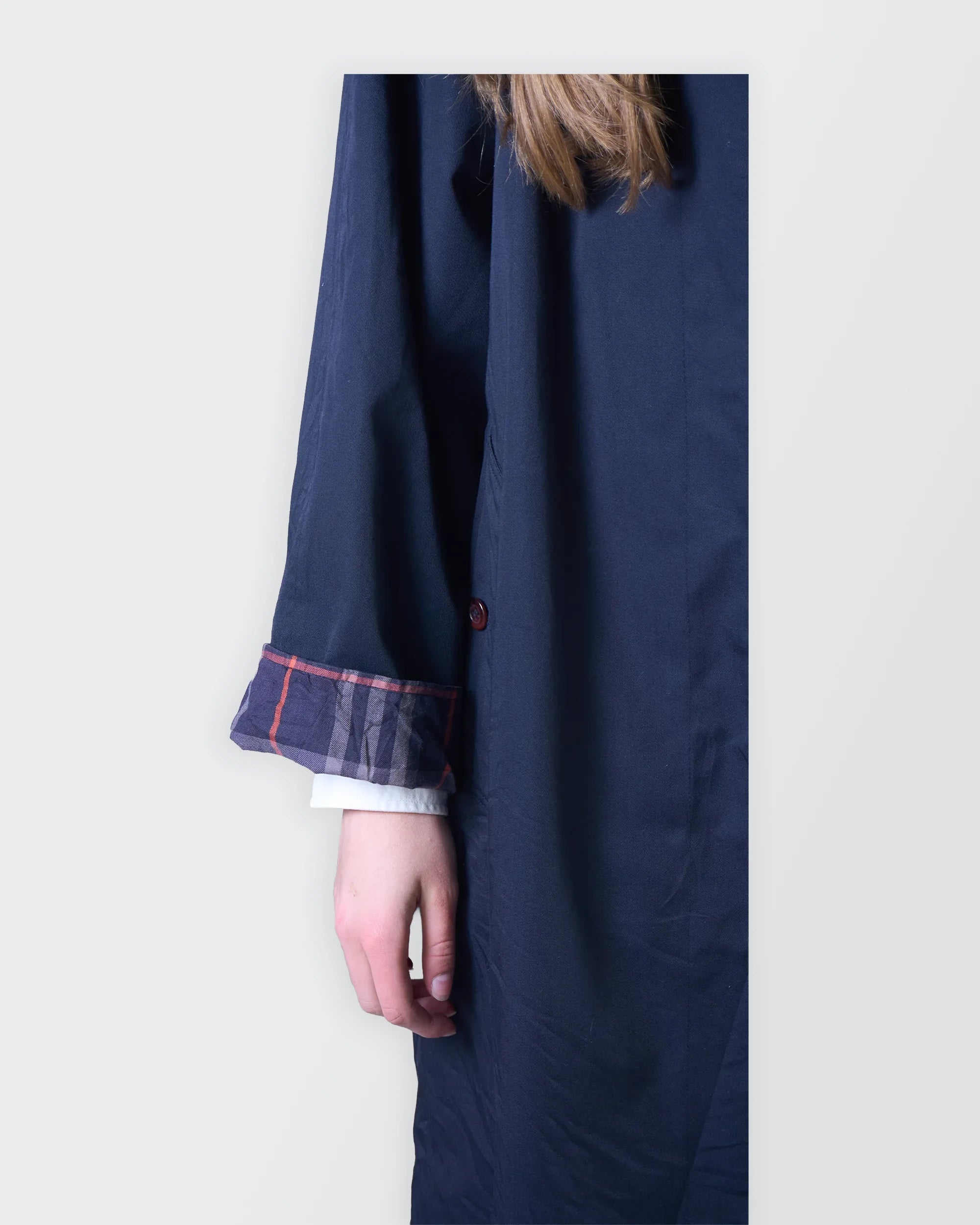 Burberry Navy Trenchcoat - L