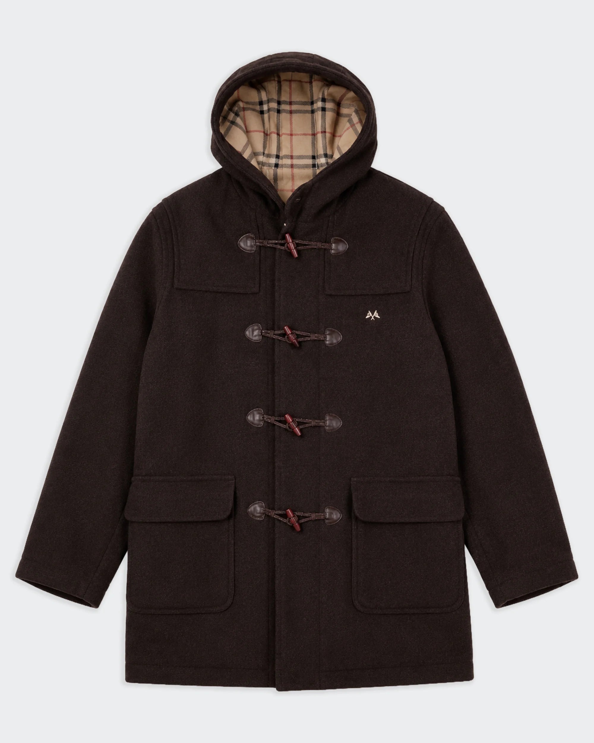 Burberry Brown Duffle Coat - XL