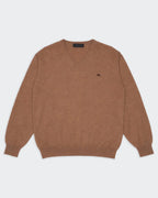 Burberry Brown V-Neck Jumper - XL