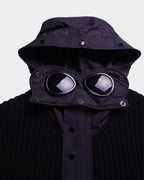 Cp Company zwarte jas van wol, nylon en polyester - maat L