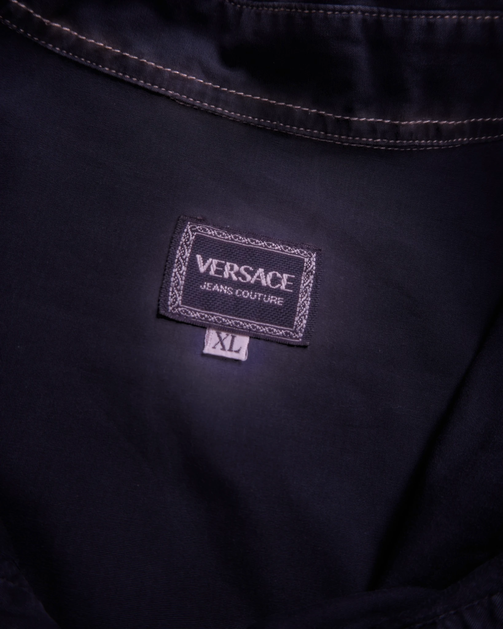 Versace Blue Button-up Shirt - XL