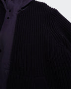 Cp Company zwarte jas van wol, nylon en polyester - maat L