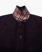Burberry Black Overcoat - L