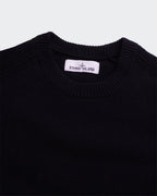 Stone Island zwarte trui met ronde hals - S