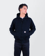 Carhartt Black Canvas Full-Zip Hoodie - M