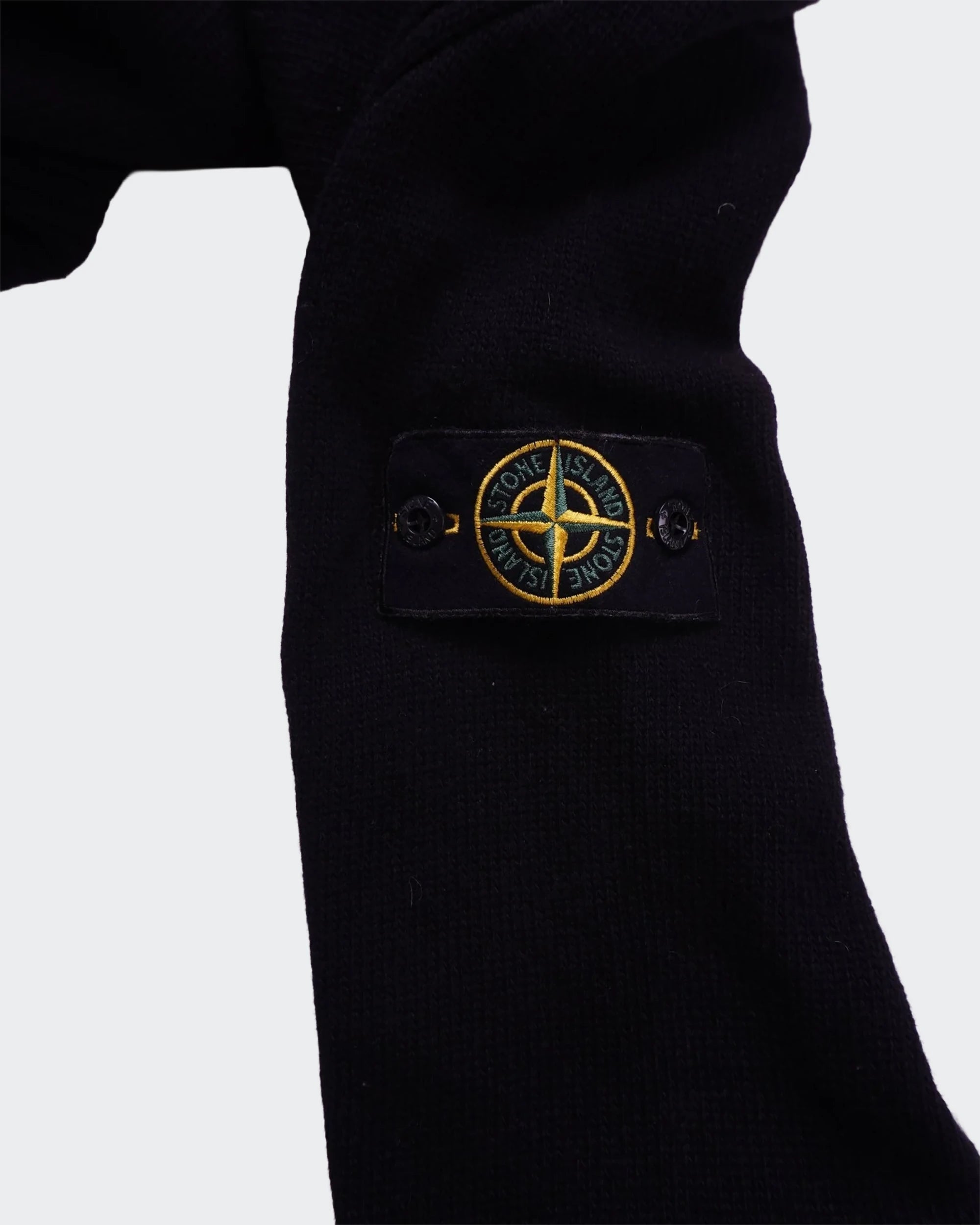 Stone Island zwarte trui met ronde hals - S
