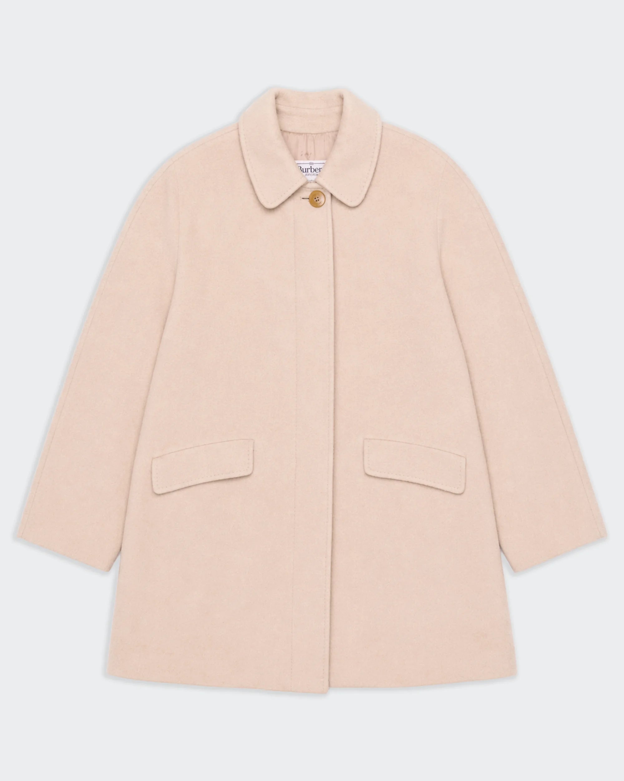 Burberry Pink Car Coat - L