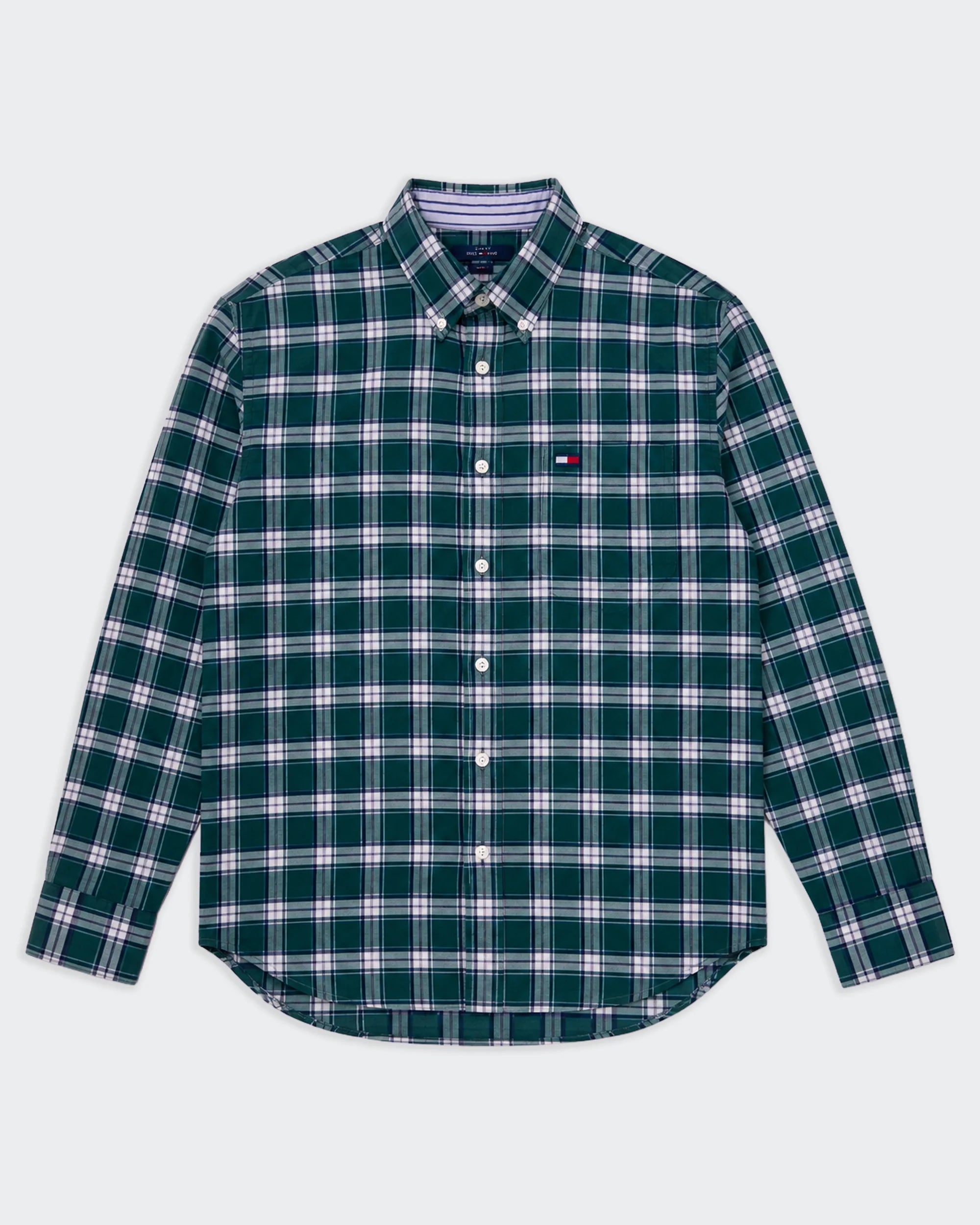 Tommy Hilfiger Green Button-down Shirt - L