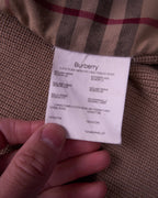 Burberry Brown Zip Cardigan - L