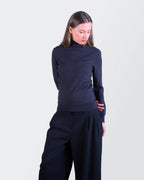 Lacoste Navy Turtleneck Jumper - S