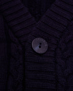 Lacoste Navy Button Cardigan - L