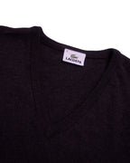 Lacoste Brown V-neck Jumper - XL