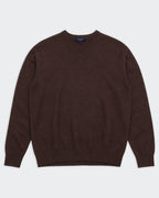 Burberry Brown V-neck Jumper - L