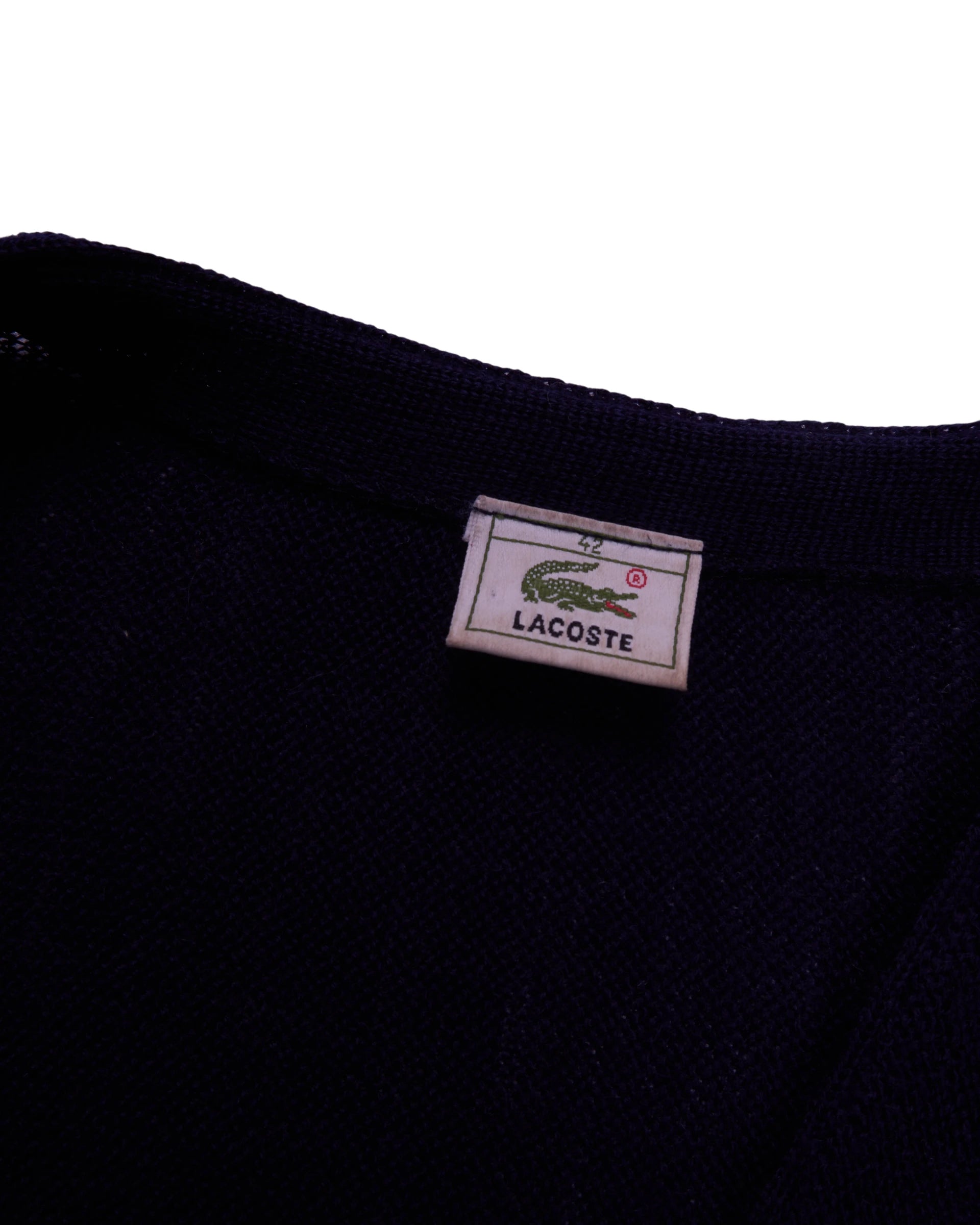 Lacoste Navy Button Cardigan -