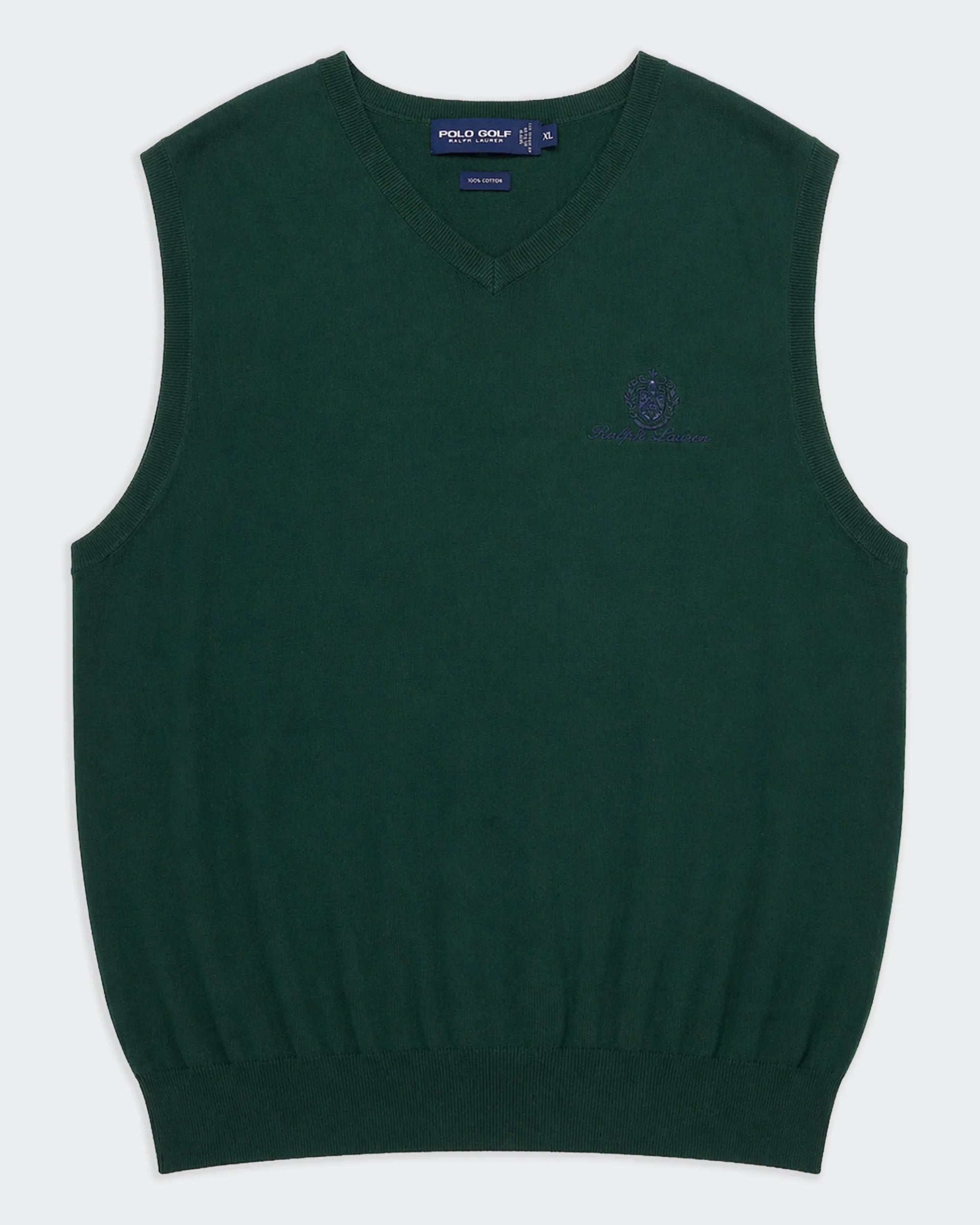 Polo Golf Ralph Lauren Green Sleeveless Jumper - XL