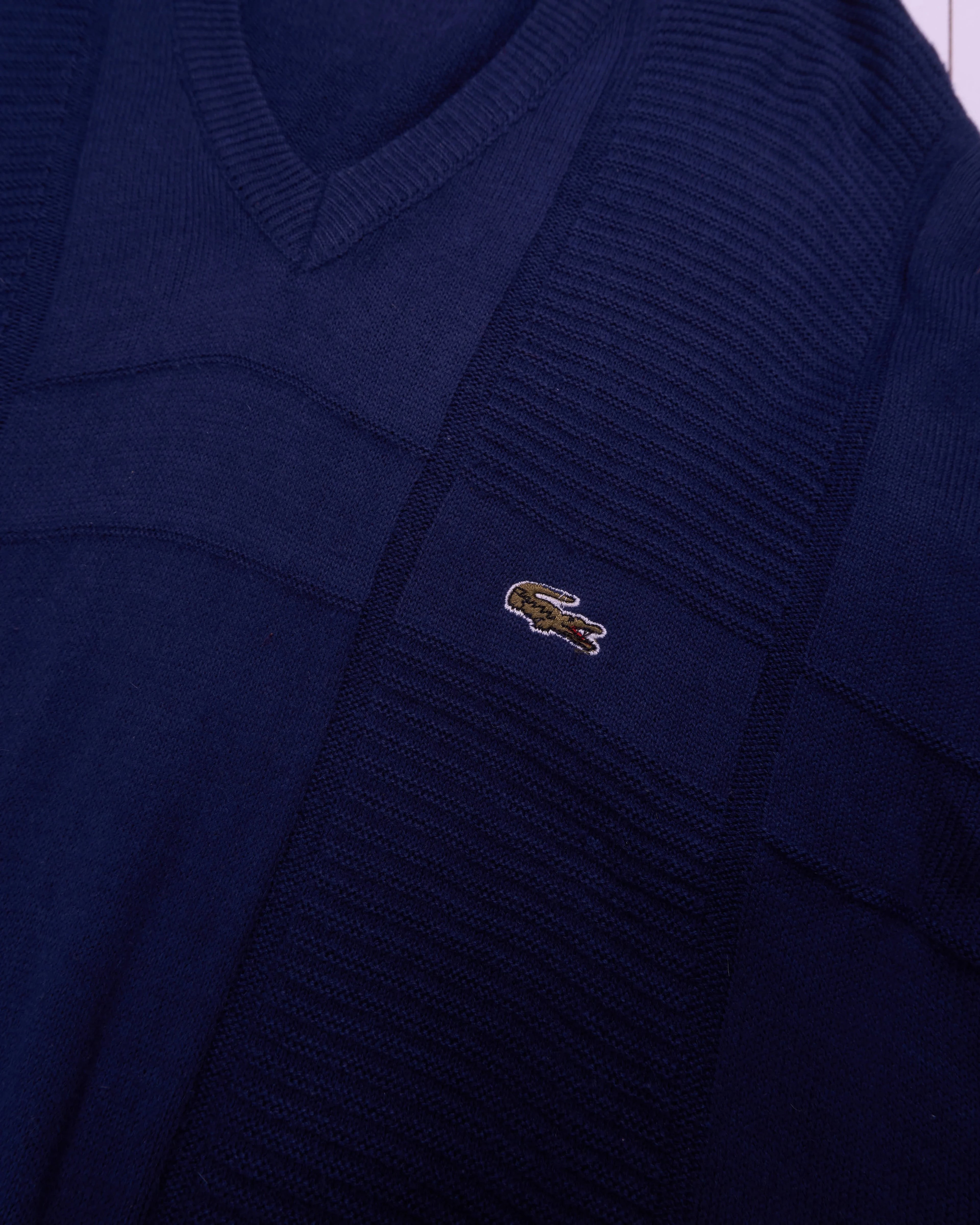 Lacoste Navy Crewneck Jumper - XXL
