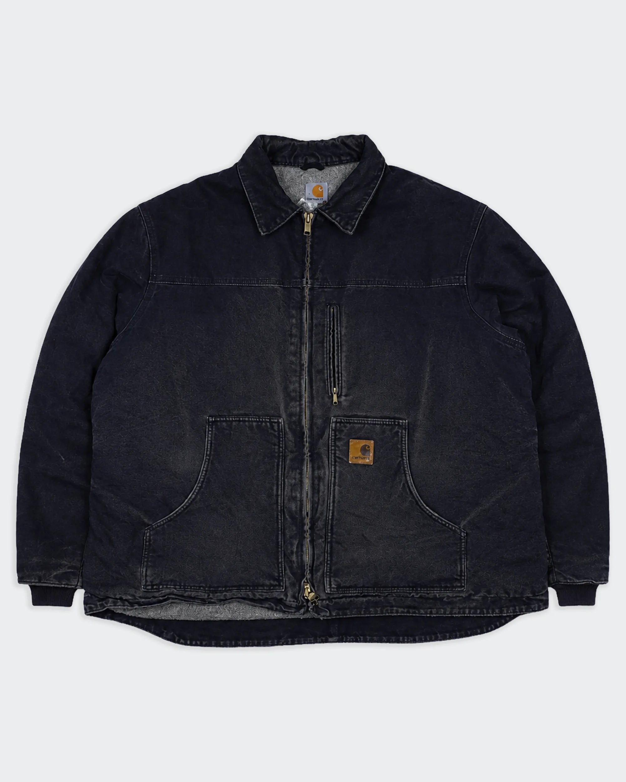 Carhartt Black Ridge Coat XL Canvas, Flannel