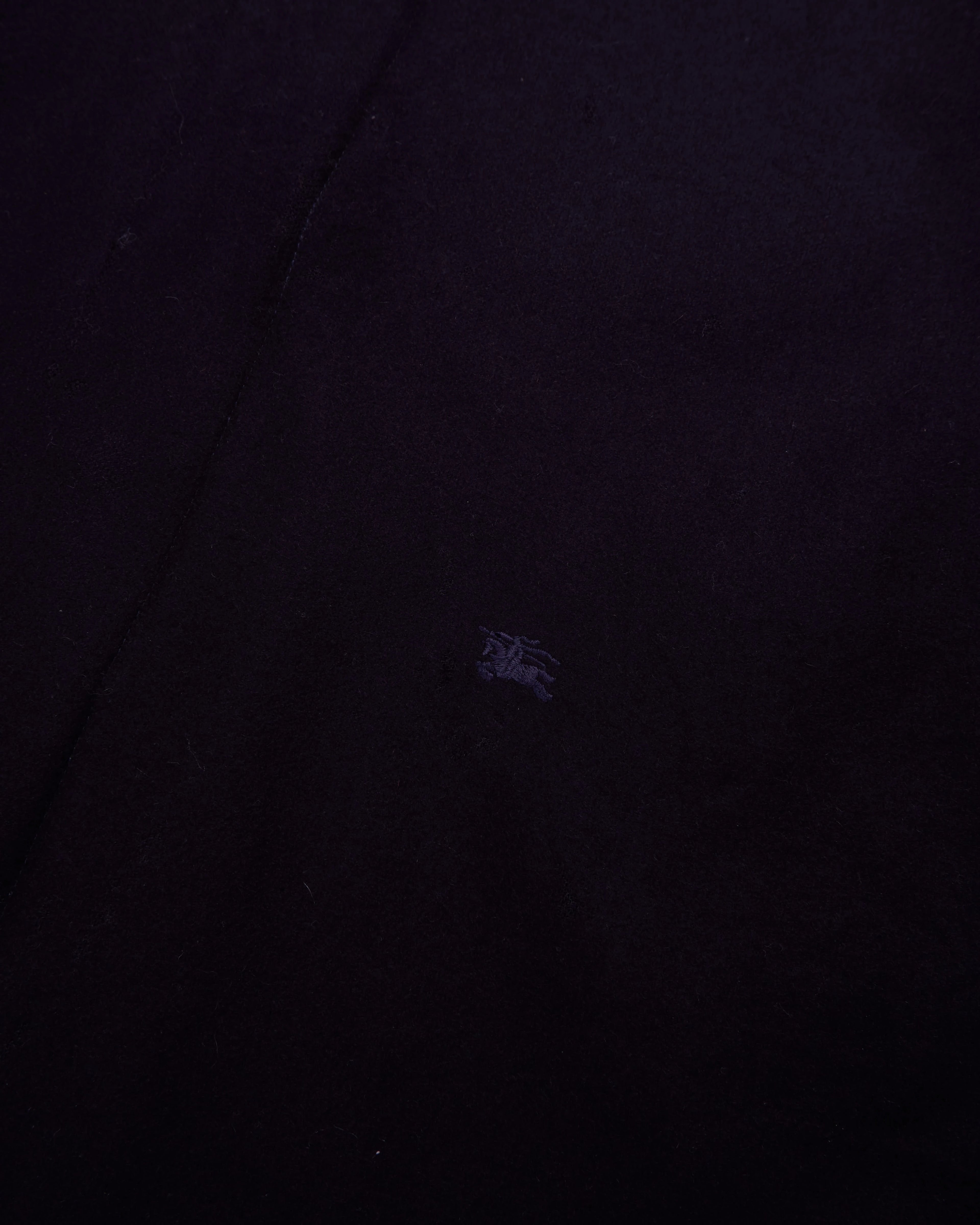 Burberry Black Car Coat - L