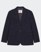 Burberry Navy Double-breasted Blazer - L
