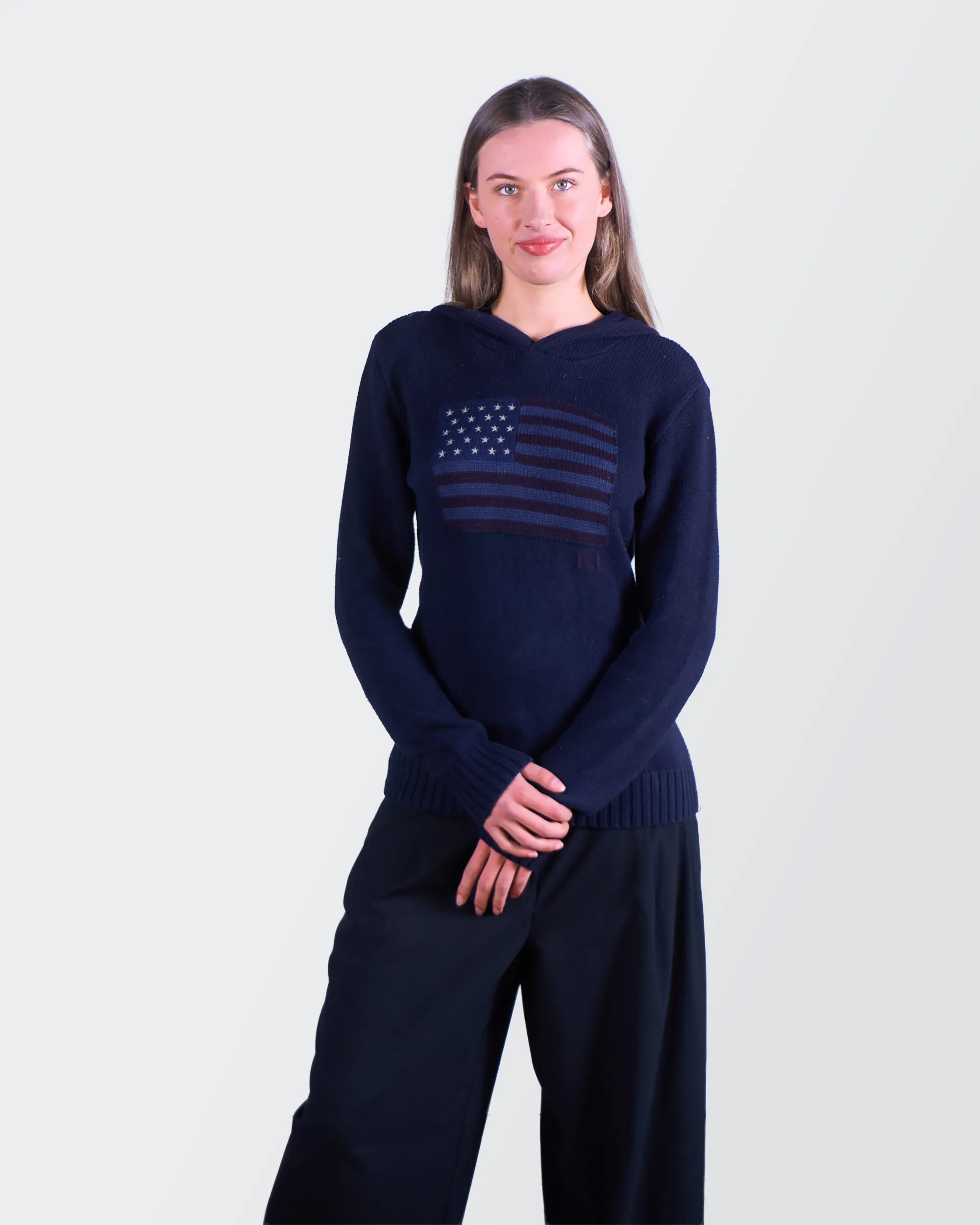 Ralph Lauren Navy Crewneck Jumper - S