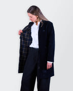 Burberry Navy Overcoat - S
