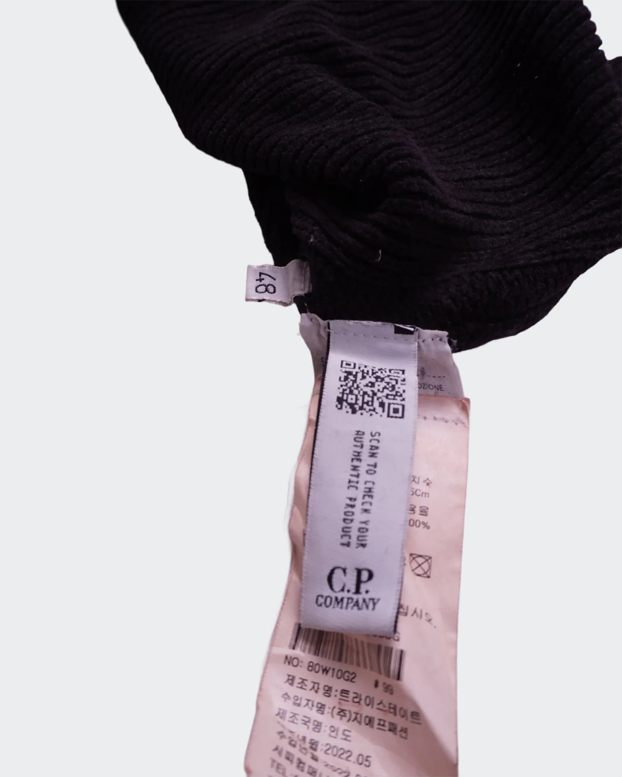 Cp Company zwarte trui met ronde hals - XL
