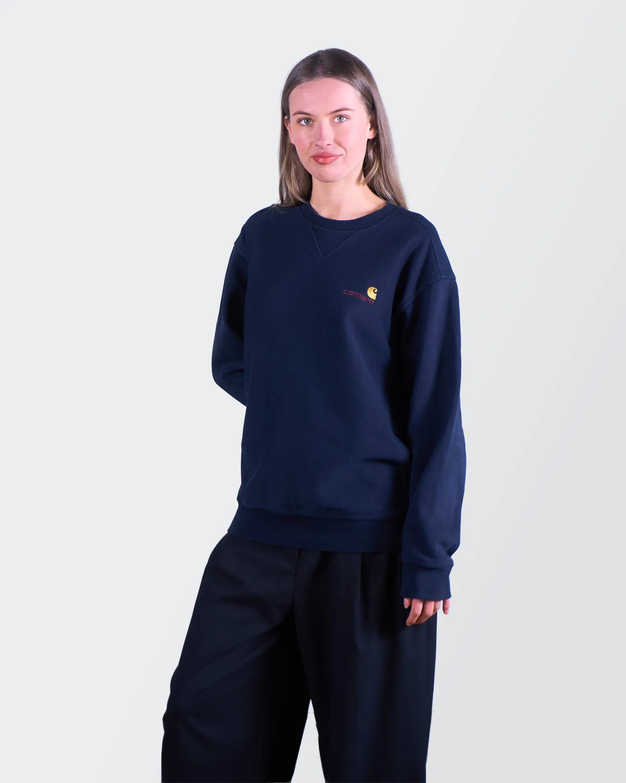 Carhartt Navy Crewneck Jumper - S