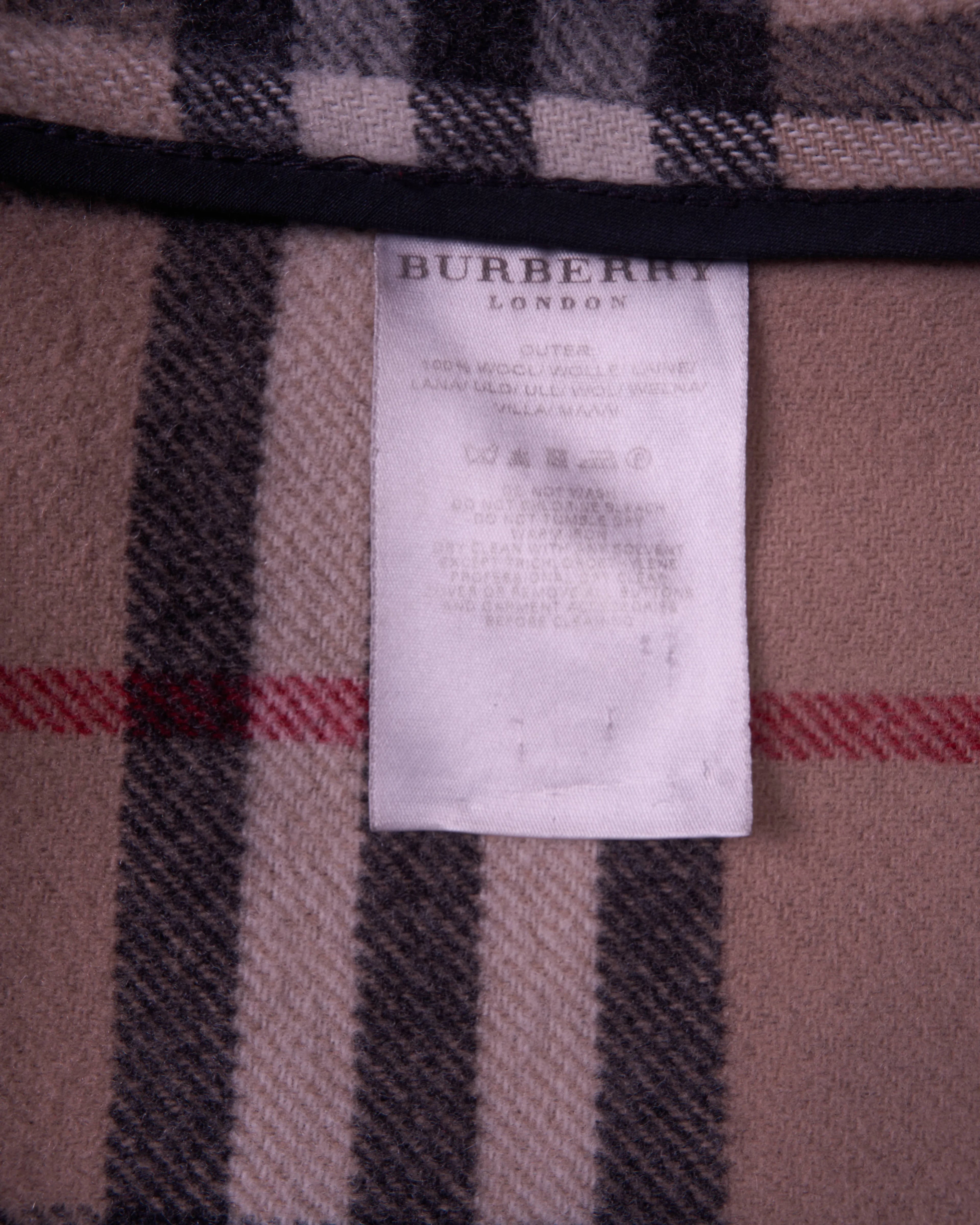 Burberry Navy Duffle Coat - XL