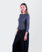 Burberry Grey Button Cardigan - S