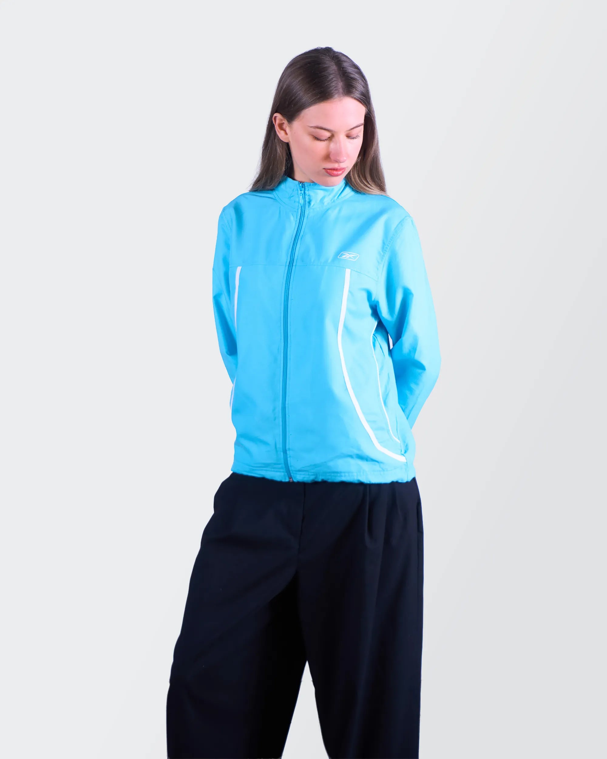 Reebok Blue Windbreaker Jacket - S