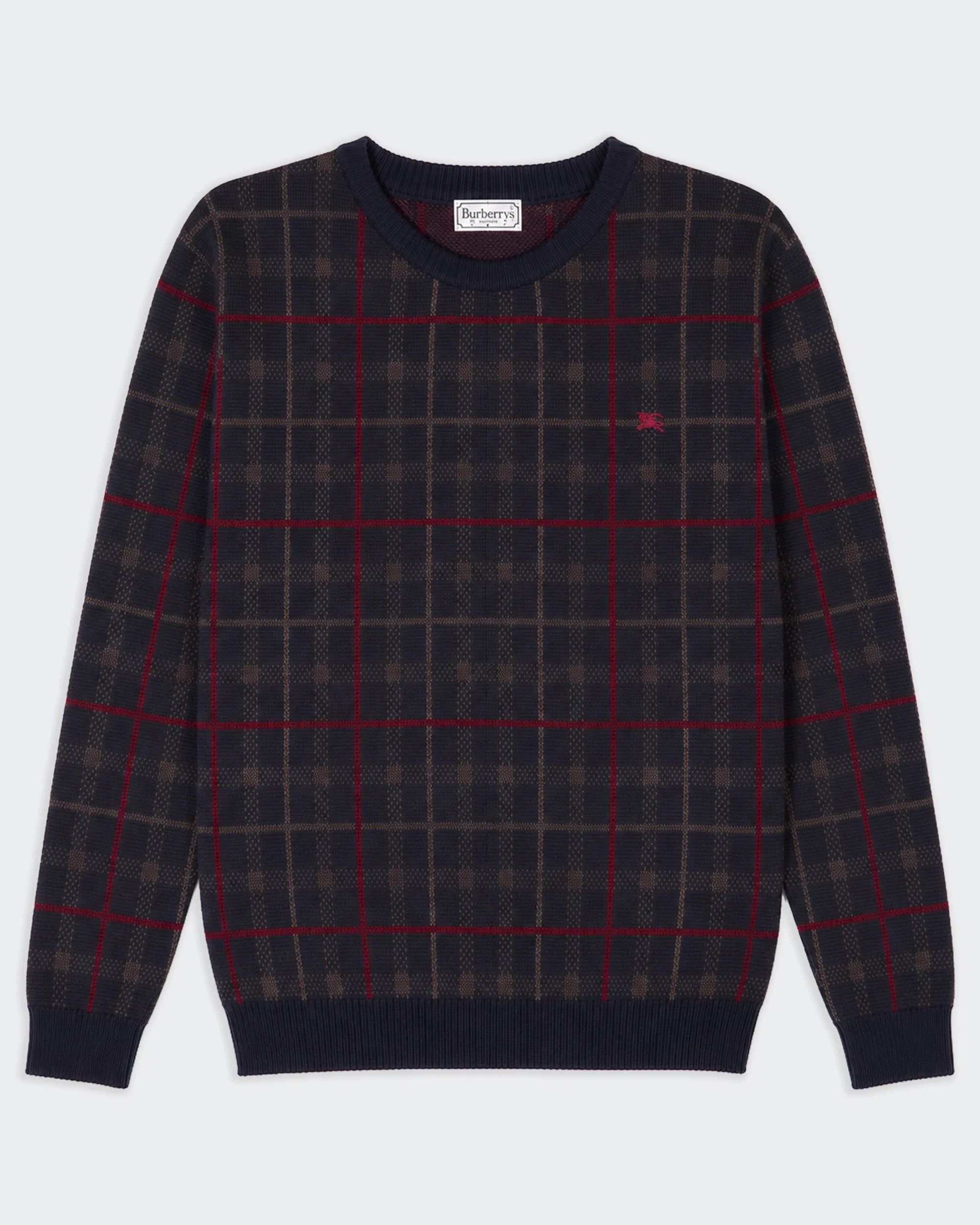 Burberry Navy Crewneck Jumper - L