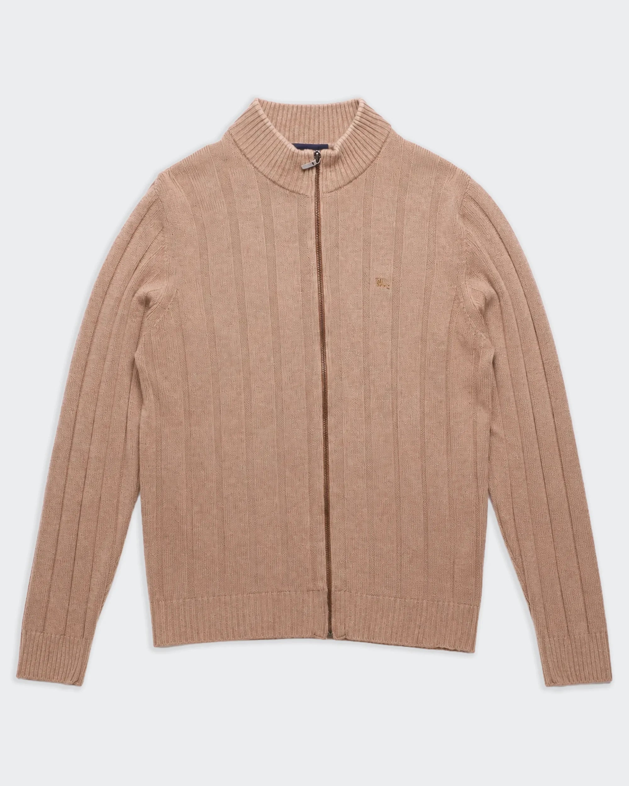Burberry Beige Zip Cardigan - M