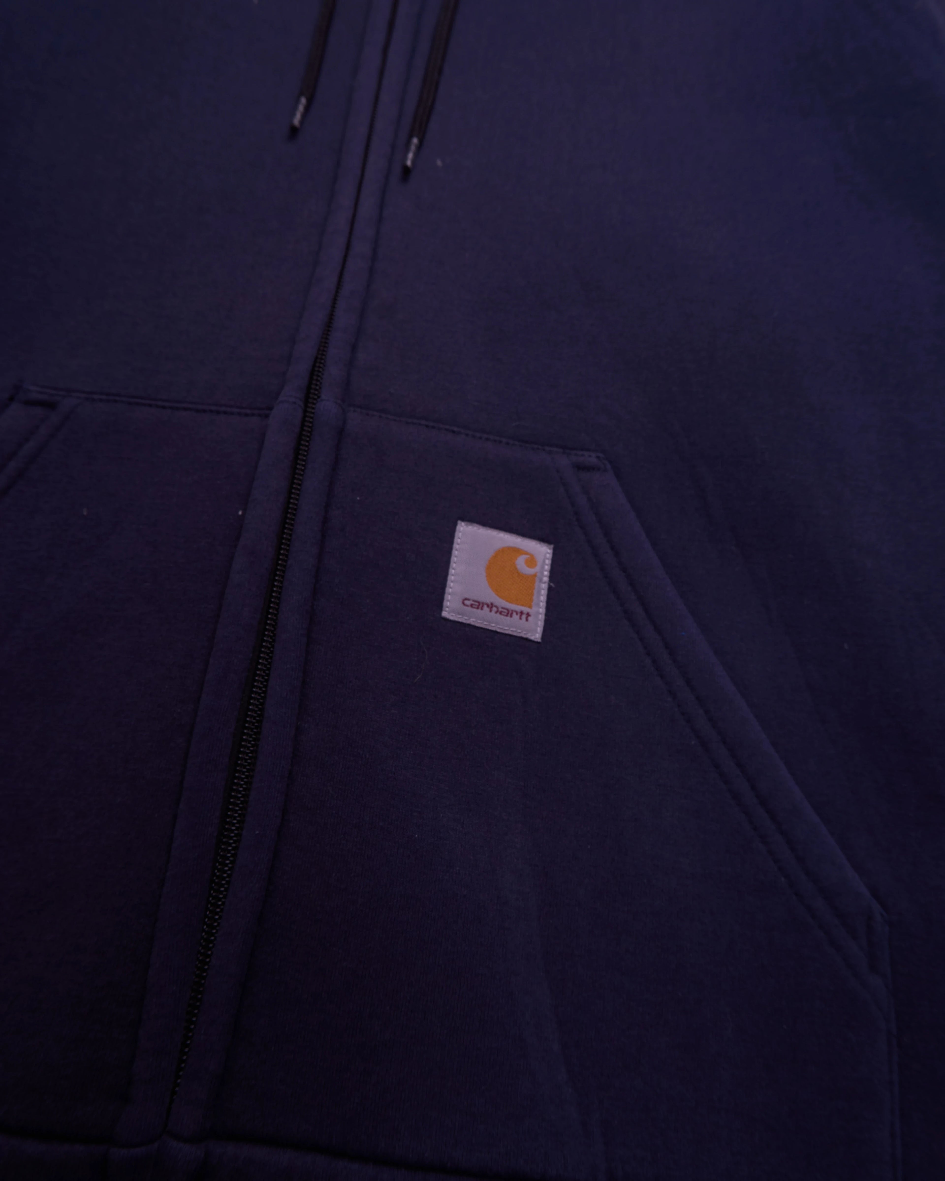 Carhartt Navy Full-zip Hoodie - M
