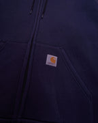 Carhartt Navy Full-zip Hoodie - M