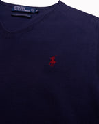 Polo By Ralph Lauren Navy Sleeveless Jumper - XL