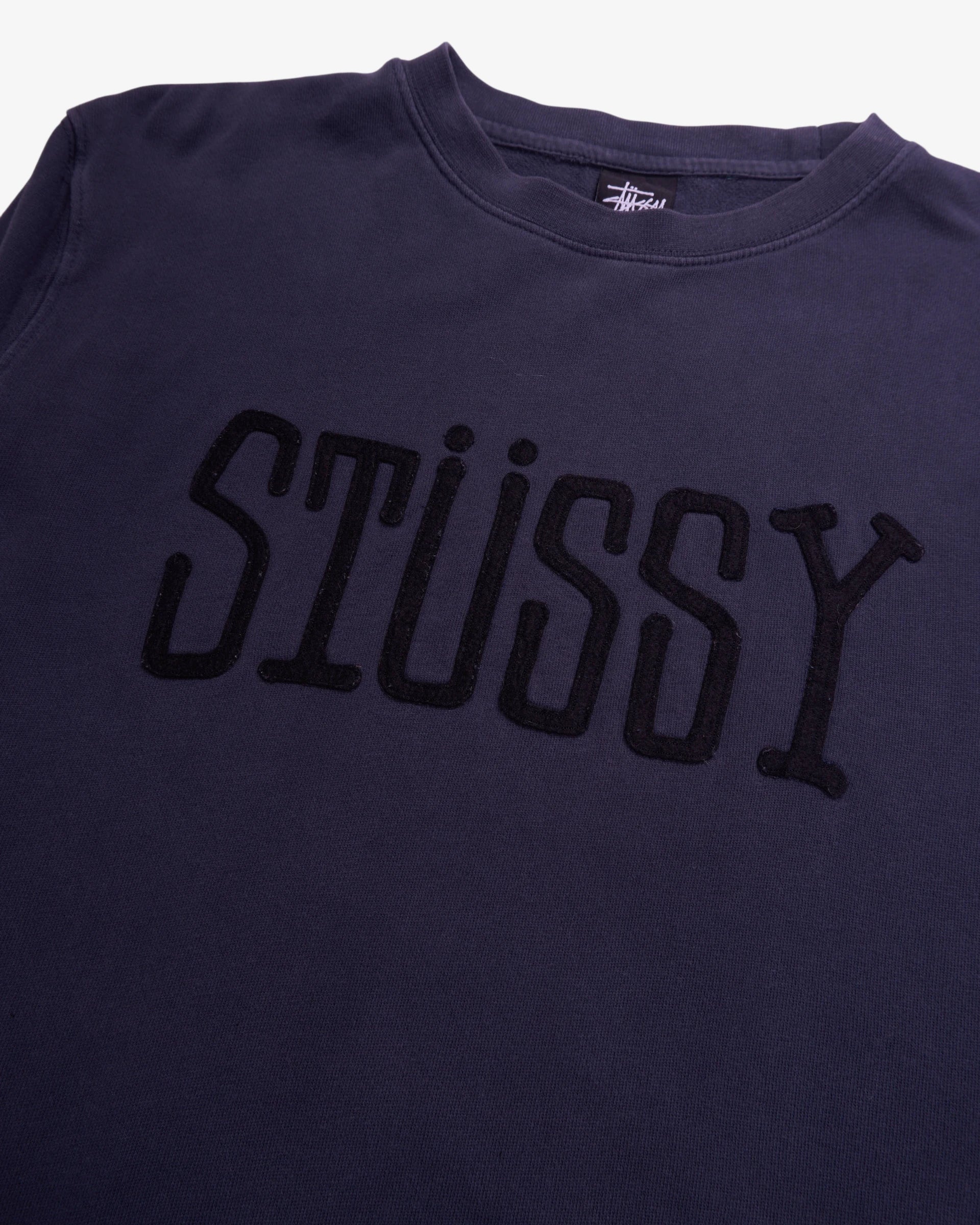Stüssy Navy Crewneck Sweater - L