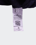 Stone Island marineblauwe katoenen sweater met ronde hals - maat L