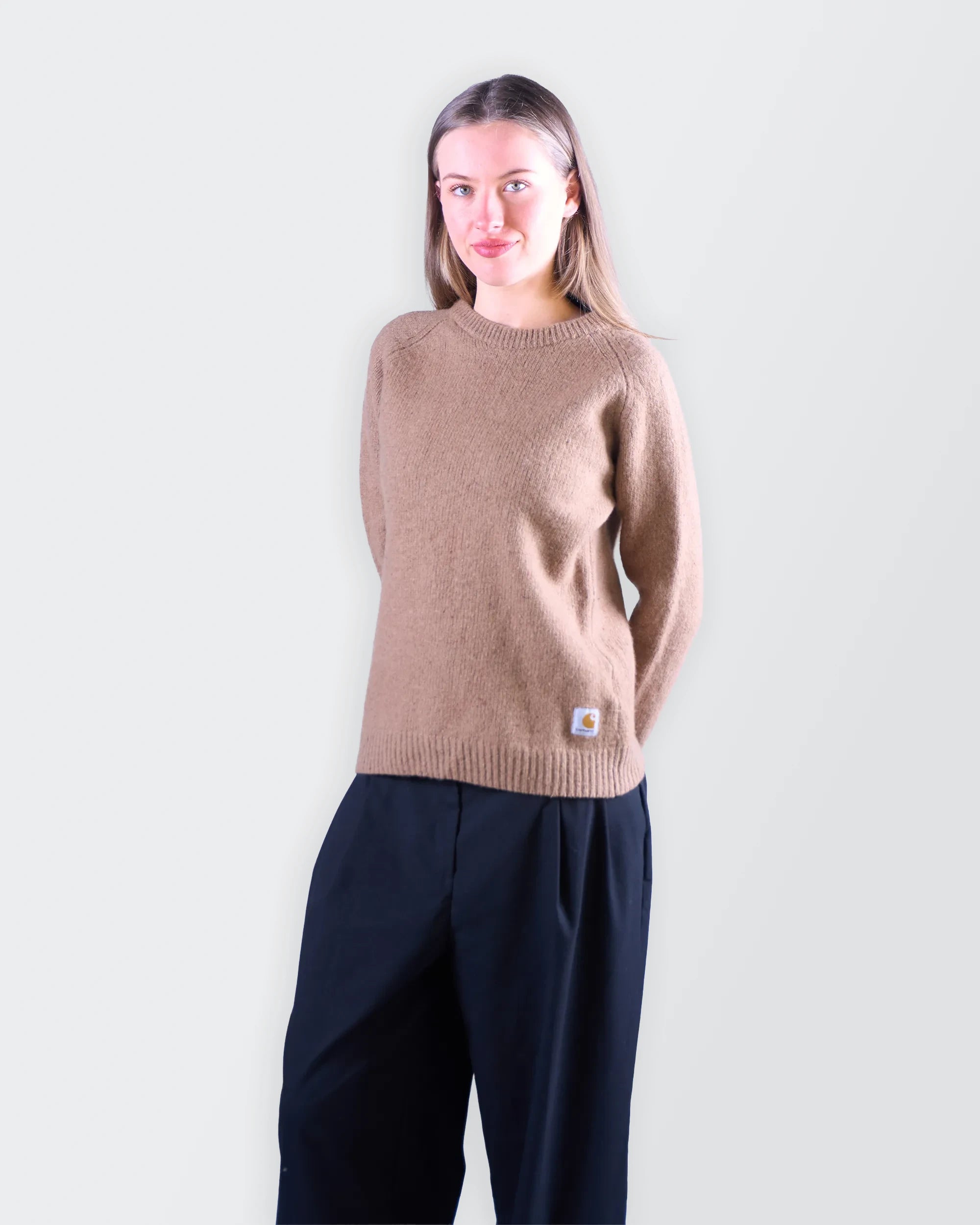 Carhartt Brown Crewneck Jumper - S