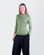Burberry Green Turtleneck Jumper - S