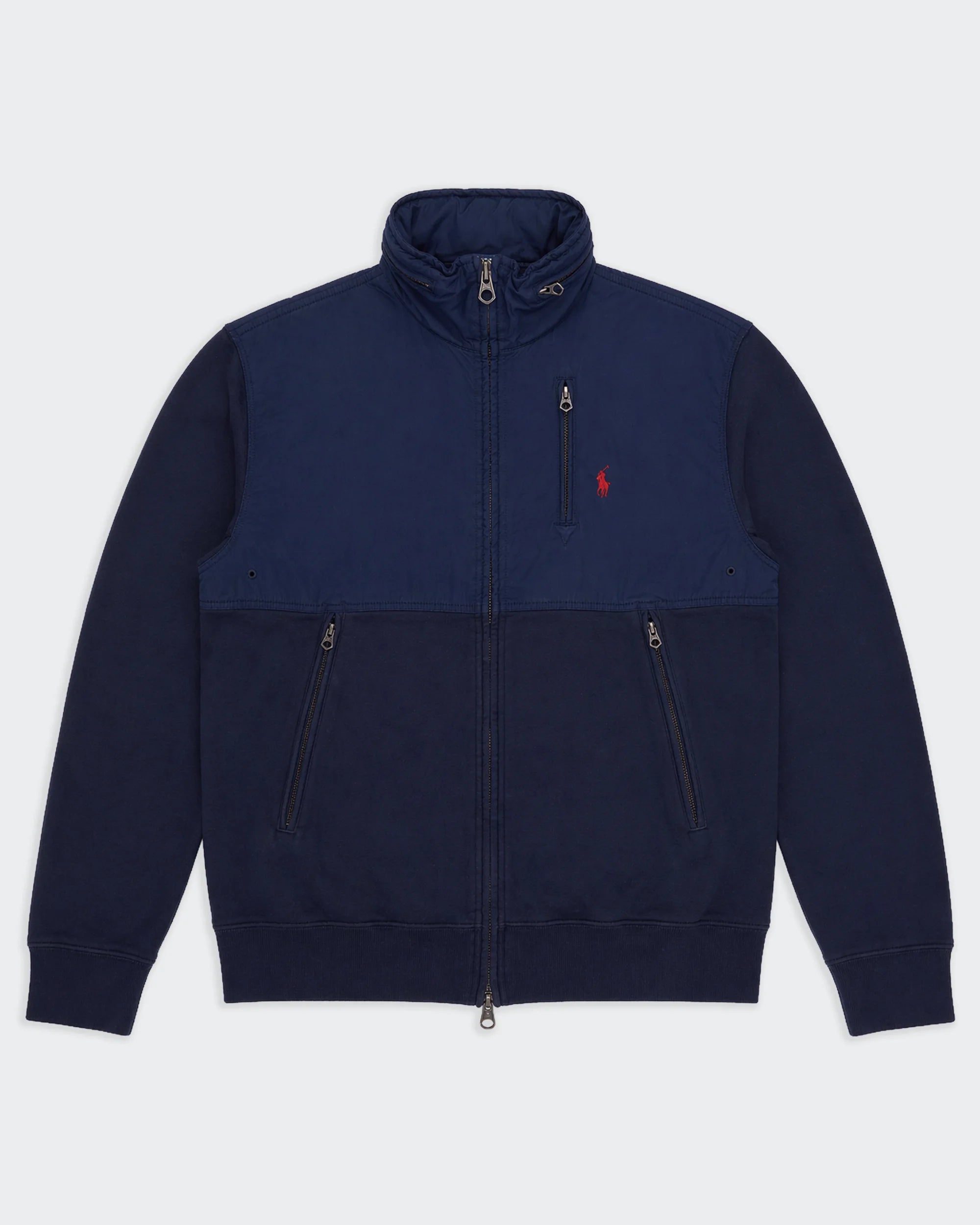 Ralph Lauren Navy Full-Zip Jumper - M