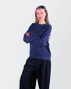 Lacoste Navy Crewneck Sweater - S