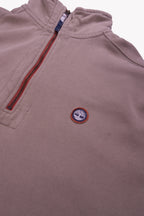 Napapijri Beige Quarter-zip Sweater - L